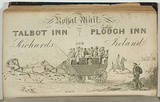 Artist: b'Carmichael, John.' | Title: b'Royal mail, Talbot Inn and Plough Inn, Richards and Ireland [advertisment].' | Date: 1834 | Technique: b'engraving, printed in black ink, from one copper plate'