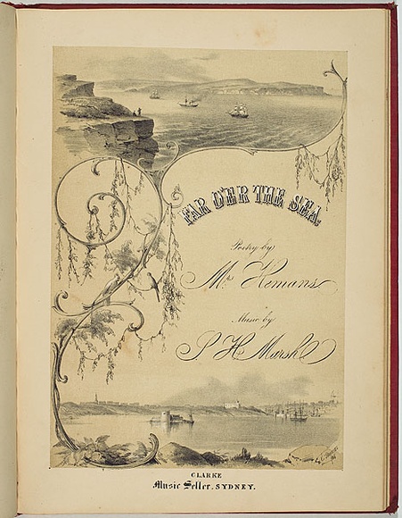 Artist: Thomas, Edmund. | Title: Far o'er the sea | Date: 1857 | Technique: lithograph, printed in colour, from two stones (black ink and buff tint)