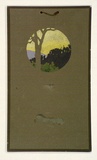 Artist: b'Derham, Frances.' | Title: b'Calendar: Sunset, Narbethong.' | Date: 1910 | Technique: b'stencil, printed in colour'