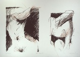 Artist: b'Cummins, Cathy.' | Title: b'Body fragments II' | Date: 1981 | Technique: b'lithograph, printed in colour, from two stones'