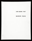 Artist: b'Burn, Ian.' | Title: b'Mirror piece [artists book]' | Date: 1967 | Technique: b'photocopy'