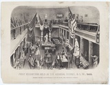 Artist: Degotardi, John. | Title: First exhibition held in the museum, Sydney, N.S.W.1855. | Date: 1855 | Technique: lithograph, printed in black ink, from one stone