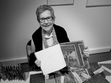 Artist: b'Davidson, Barbara.' | Title: b'Barbara Davidson, Australian printmaker, with artists books, 2017.'