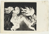 Artist: b'BOYD, Arthur' | Title: bWomen's chorus. | Date: (1970) | Technique: b'etching and aquatint, printed in black ink, from one plate' | Copyright: b'Reproduced with permission of Bundanon Trust'