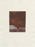 Artist: b'MADDOCK, Bea' | Title: b'Blue orange III' | Date: 1976, October | Technique: b'photo-etching and aquatint, printed in colour, from two plates'