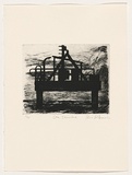 Artist: AMOR, Rick | Title: Sea structure. | Date: 1992 | Technique: etching, printed in black ink, from one plate