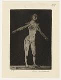 Artist: WILLIAMS, Fred | Title: Dancer | Date: 1955-56 | Technique: etching, aquatint and drypoint, printed in black ink, from one copper plate | Copyright: © Fred Williams Estate