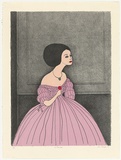 Artist: Brack, John. | Title: La Traviata. | Date: 1981, April | Technique: lithograph, printed in colour, from four zinc plates (black, pink, mauve, red) | Copyright: © Helen Brack