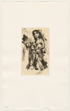 Artist: SHEAD, Garry | Title: The gathering I | Date: c. 1996 | Technique: lithograph, printed in brown ink, from one stone; chine colle | Copyright: © Garry Shead