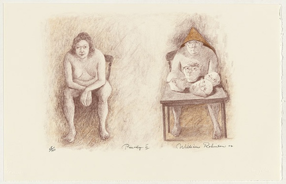 Artist: b'Robinson, William.' | Title: b'Parody VI' | Date: 2004 | Technique: b'lithograph, printed in colour, from multiple stones'