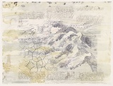 Artist: Wolseley, John. | Title: South flank of dune | Date: 1992 - 1993 | Technique: lithograph, printed in colour, from four stones | Copyright: © John Wolseley. Licensed by VISCOPY, Australia