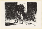 Artist: b'UNSWORTH, Ken' | Title: b'Villa des vergesseurs IV' | Date: 1987 | Technique: b'transfer-lithograph, printed in black ink, from one stone'