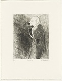 Artist: Dickerson, Robert. | Title: Disrobing. | Date: 1992 | Technique: etching and aquatint, printed in black ink, from one zinc plate