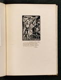 Artist: McGrath, Raymond. | Title: Techelles, draw thy sword. | Date: 1925 | Technique: wood-engraving, printed in black ink, from one block