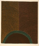 Artist: b'Cherel, Kumanjayi (Butcher).' | Title: b'Galaroo (rainbow serpent) I' | Date: 1998 | Technique: b'linocut, printed in colour, from five blocks'