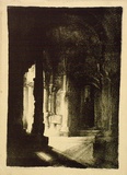 Artist: b'GOODCHILD, John' | Title: b'St Bartholomews, London' | Date: c.1930 | Technique: b'lithograph, printed in black ink, from one stone'