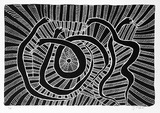 Artist: b'Pike, Jimmy.' | Title: b'Warnajilyjikarraji' | Date: 1985 | Technique: b'screenprint, printed in black ink, from one screen'