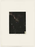 Artist: AMOR, Rick | Title: Tokyo at night. | Date: 1992 | Technique: mezzotint, printed in black ink, from one plate; hand-coloured