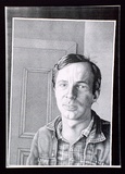 Artist: b'Febey, Rodney.' | Title: b'Portrait of a friend.' | Date: 1982 | Technique: b'photocopy, printed in black ink, from hand drawn artwork'