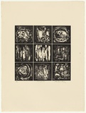 Artist: b'KING, Grahame' | Title: b'Microform X' | Date: 1973 | Technique: b'lithograph, printed in colour, from one stone [or plate]'