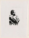 Artist: Optic. | Title: Rza. | Date: 2004 | Technique: stencil, printed in black ink, from one stencil