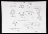 Artist: Burt, Warren. | Title: Chickens: a broadsheet from the portfolio Rare birds with sticky wings. | Date: (1977) | Technique: photocopy