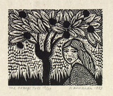 Artist: HANRAHAN, Barbara | Title: The orange tree | Date: 1983 | Technique: wood-engraving, printed in black ink, from one block