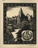 Artist: FEINT, Adrian | Title: Bookplate: Convent of the Sacred Heart, Rose Bay. | Date: (1933) | Technique: wood-engraving, printed in black ink, from one block | Copyright: Courtesy the Estate of Adrian Feint