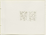 Artist: b'JACKS, Robert' | Title: b'not titled [abstract linear composition]. [leaf 4 : recto]' | Date: 1978 | Technique: b'etching, printed in black ink, from one plate'