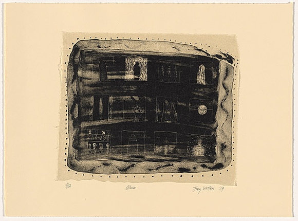 Artist: Watson, Judy. | Title: album | Date: 1989 | Technique: lithograph, printed in black ink, from one stone