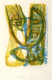 Artist: WICKS, Arthur | Title: Split image | Date: 1967 | Technique: lithograph, printed in colour, from multiple stones [or plates]