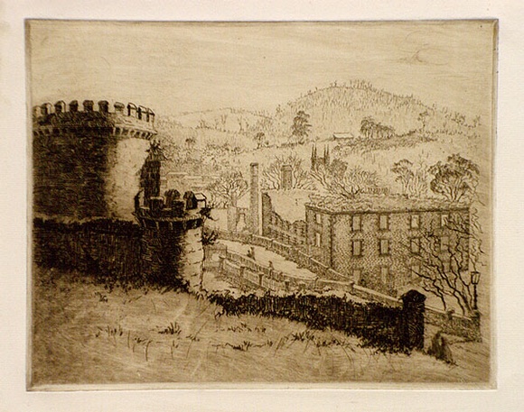 Artist: b'Bull, Norma C.' | Title: b'Port Arthur.' | Date: 1937-38 | Technique: b'etching and aquatint, printed in black ink with plate, from one plate'