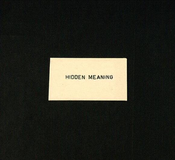 Artist: b'Colless, Ted.' | Title: b'Hidden meaning' | Date: c.1978 | Technique: b'rubber stamps'