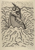 Artist: Bowen, Dean. | Title: Goodbye Noah | Date: 1988 | Technique: lithograph, printed in black ink, from one stone