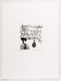 Artist: Prociv, Patricia. | Title: Benjamin. | Date: 1988 | Technique: lithograph, printed in black ink, from one stone [or plate]