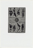 Artist: Marika, Banduk. | Title: Guyamala | Date: 2000 | Technique: linocut, printed in black ink, from one block, screenprint, printed in grey ink, from one stencil | Copyright: © Banduk Marika. Licensed by VISCOPY, Australia