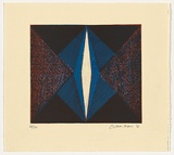 Artist: b'Mann, Gillian.' | Title: b'not titled [opening]' | Date: 1981 | Technique: b'relief-etching, printed in colour, from three plates'