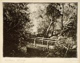 Artist: b'Zelman, Victor.' | Title: b'Hepburn Springs' | Date: 1930s | Technique: b'softground-etching, printed in black ink, from one  plate'