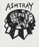 Artist: b'WORSTEAD, Paul' | Title: b'Ashtray' | Date: 1990 | Technique: b'screenprint, printed in black ink, from one stencil' | Copyright: b'This work appears on screen courtesy of the artist'