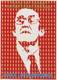 Artist: MACKINOLTY, Chips | Title: For the man who said life wasn't meant to be easy - make life impossible | Date: 1976 | Technique: screenprint, printed in colour, from four stencils