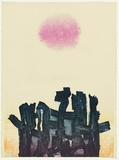 Artist: b'KING, Grahame' | Title: b'Motif I' | Date: 1974 | Technique: b'lithograph, printed in colour, from four stones [or plates]'