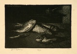 Artist: b'LINDSAY, Lionel' | Title: b'Fish' | Date: 1924 | Technique: b'wood-engraving, printed in black ink, from one block' | Copyright: b'Courtesy of the National Library of Australia'