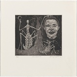 Artist: Gittoes, George. | Title: Crossroad.. | Date: 1971 | Technique: etching, printed in black ink, from one plate