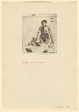 Artist: Rayner, Henry. | Title: The man with the ass's head | Date: 1938 | Technique: etching, printed in black ink, from one plate