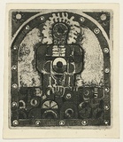 Title: b'Panel for the seven days of creation 6' | Date: c.1965 | Technique: b'etching and aquatint, printed in black ink, from one plate'
