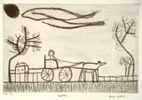 Artist: b'LYNCH, Anne' | Title: b'Horse' | Date: 2000, February | Technique: b'etching, printed in black ink, from one plate' | Copyright: b'Courtesy of Arts Project Australia'