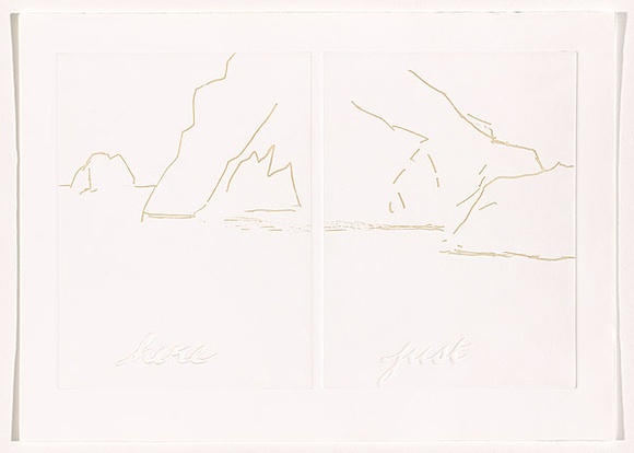 Title: b'Antarctica (sheet 3)' | Date: 1988 | Technique: b'photo-etching and embossing, printed in intaglio and relief, from two zinc plates'