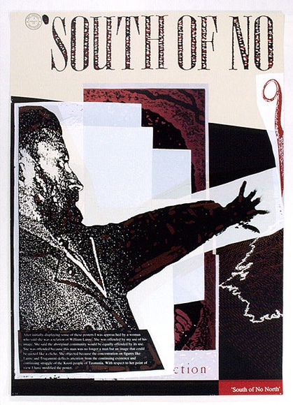 Artist: b'ARNOLD, Raymond' | Title: b'South of no.' | Date: 1992 | Technique: b'screenprint, printed in colour, from multiple stencils'