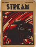 Title: [Cover]. | Date: September 1931 | Technique: linocut, printed in colour, from two blocks (black and red)