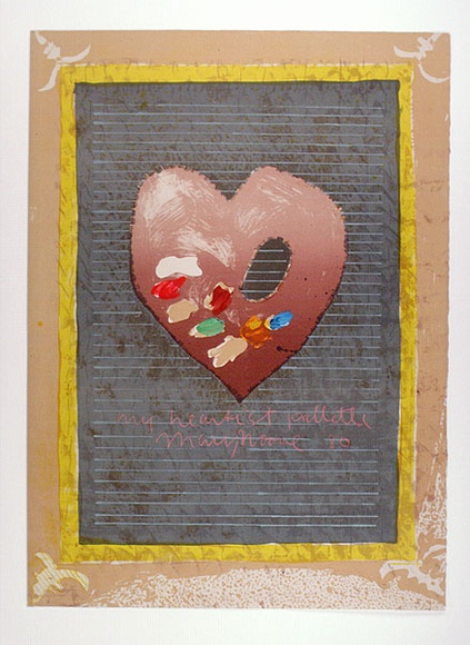 Artist: b'Moore, Mary.' | Title: b'My heartiest palette' | Date: 1979 | Technique: b'lithograph, printed in colour,from six plates, hand-coloured' | Copyright: b'\xc2\xa9 Mary Moore'
